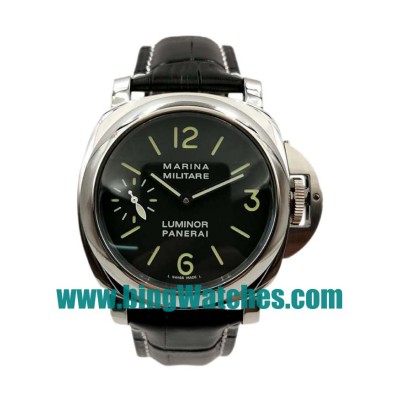 High Quality Panerai Luminor PAM00082 Fake Watches With Black Dials For Men