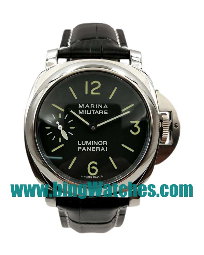 High Quality Panerai Luminor PAM00082 Fake Watches With Black Dials For Men