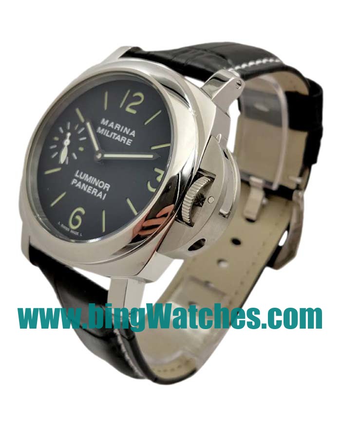 High Quality Panerai Luminor PAM00082 Fake Watches With Black Dials For Men