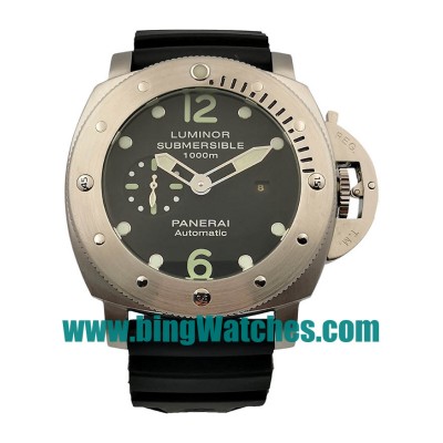 High Quality Panerai Luminor Submersible PAM01024 Replica Watches With Black Dials For Men