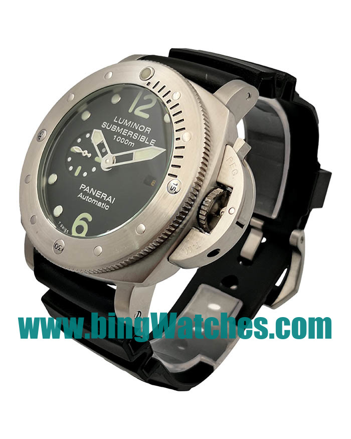 High Quality Panerai Luminor Submersible PAM01024 Replica Watches With Black Dials For Men