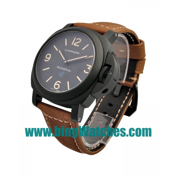 AAA Quality Panerai Luminor PAM01000 Fake Watches With Black Dials For Men