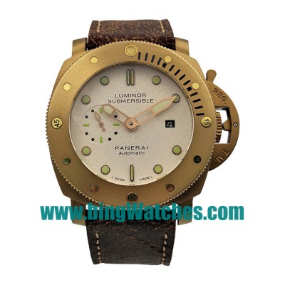 Best Quality Panerai Luminor Submersible Fake Watches With White Dials For Men