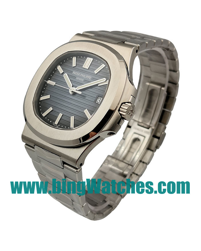 40 MM Swiss Made Patek Philippe Nautilus 5711/1A Fake Watches With Blue Dials For Men