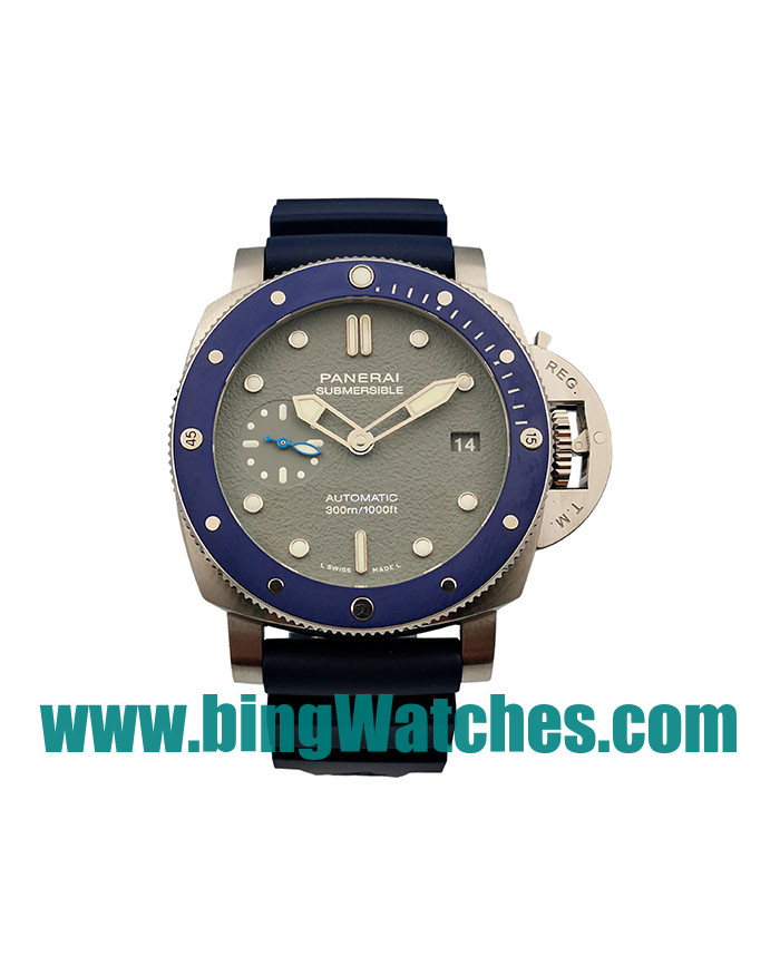 42 MM Swiss Made Panerai Submersible PAM00959 Fake Watches With Gray Dials For Men