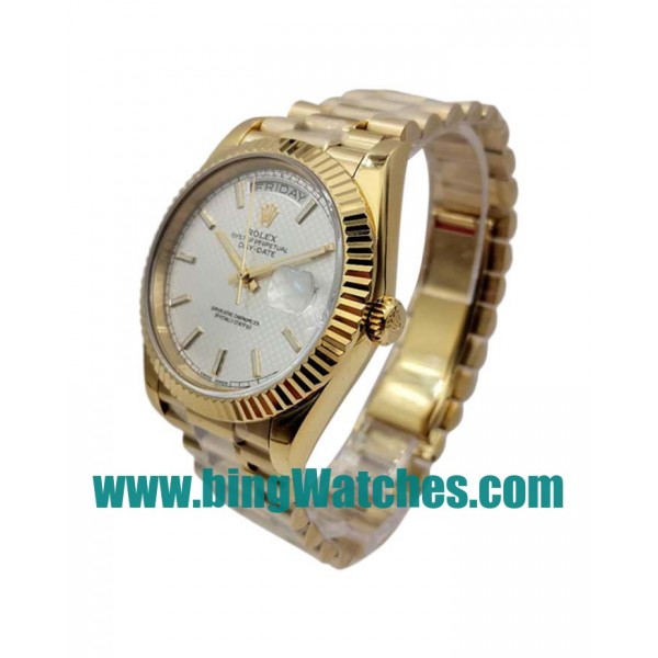 UK Perfect Replica Rolex Day-Date 228238 With Silver Dials For Men