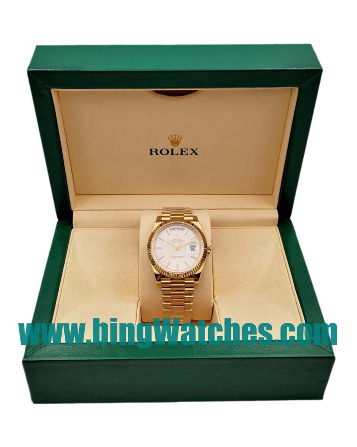 UK Perfect Replica Rolex Day-Date 228238 With Silver Dials For Men