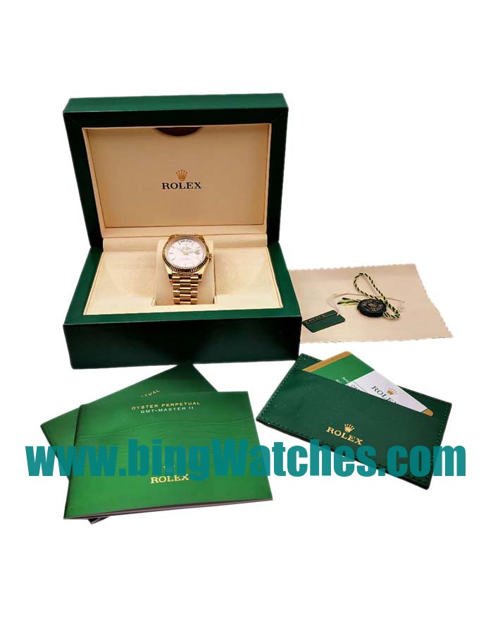UK Perfect Replica Rolex Day-Date 228238 With Silver Dials For Men