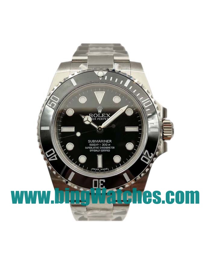 UK Perfect Replica Rolex Submariner 114060 With Black Dials For Men
