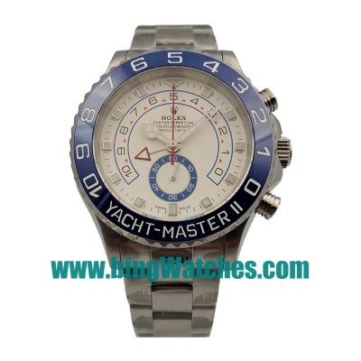 UK Perfect Replica Rolex Yacht-Master II 116680 With White Dials For Men