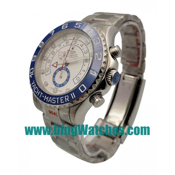 UK Perfect Replica Rolex Yacht-Master II 116680 With White Dials For Men