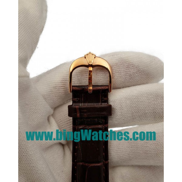 39 MM Swiss Made Rolex Cellini Date 50515 VF Fake Watches With White Dials For Men
