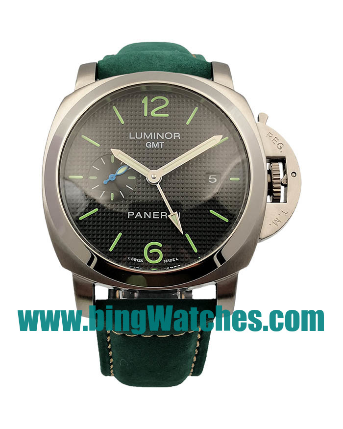 Best Quality Panerai Luminor GMT PAM00535 Replica Watches With Black Dials For Sale