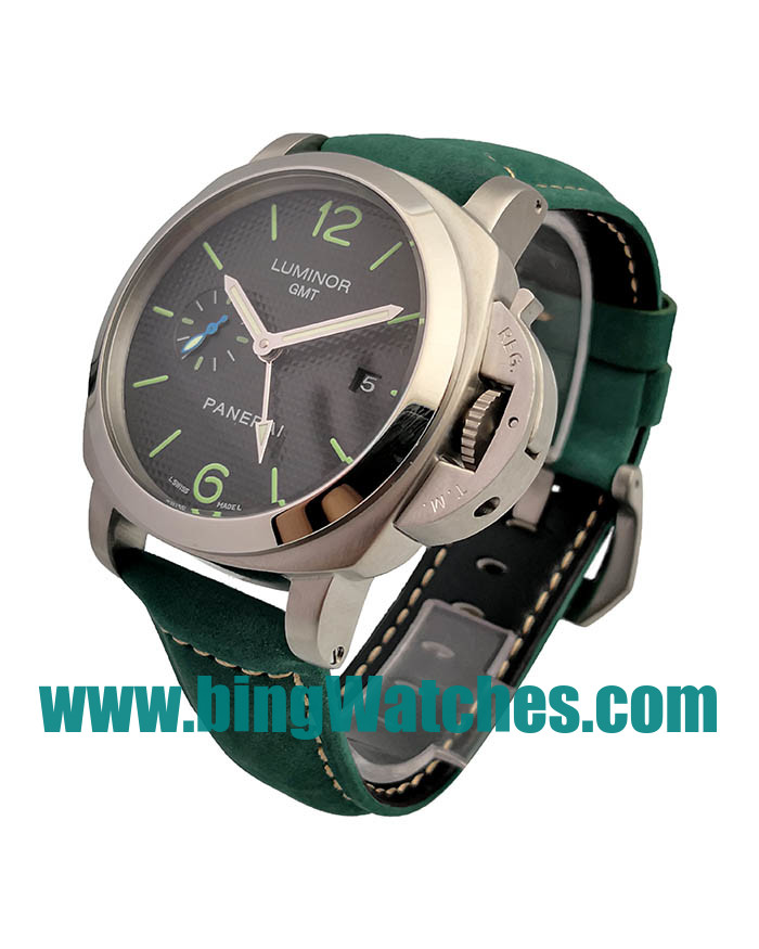 Best Quality Panerai Luminor GMT PAM00535 Replica Watches With Black Dials For Sale