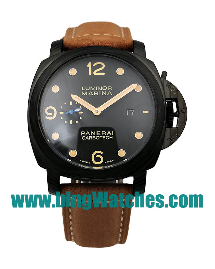 AAA Quality Panerai Luminor Marina PAM00164 Fake Watches With Black Dials For Men