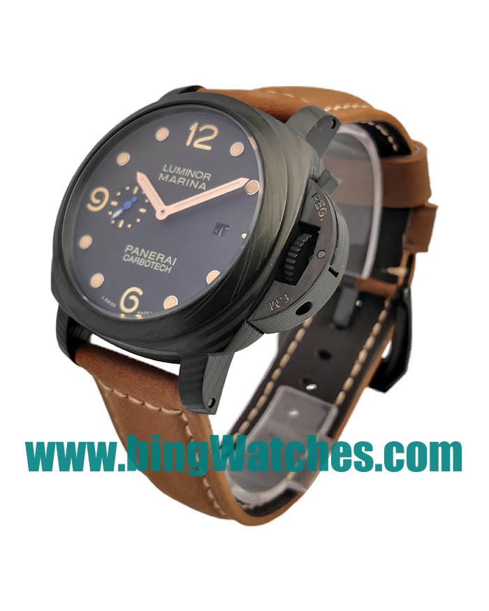 AAA Quality Panerai Luminor Marina PAM00164 Fake Watches With Black Dials For Men