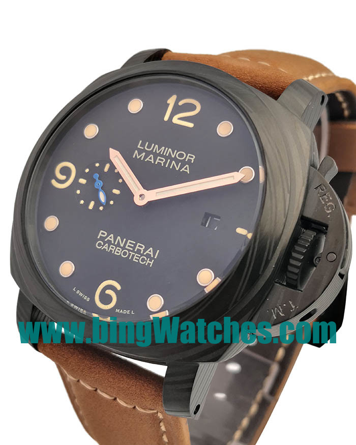 AAA Quality Panerai Luminor Marina PAM00164 Fake Watches With Black Dials For Men