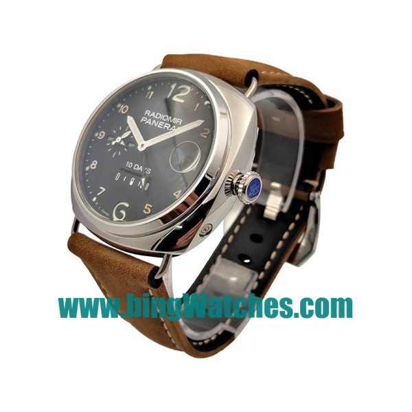 41 MM Top Quality Panerai Radiomir PAM00497 Replica Watches With Black Dials For Men