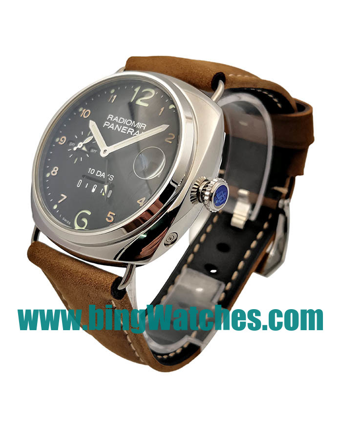 41 MM Top Quality Panerai Radiomir PAM00497 Replica Watches With Black Dials For Men