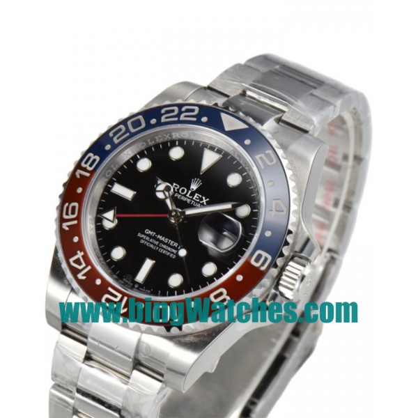 UK Luxury Replica Rolex GMT-Master II 126710BLRO C Factory Stainless Steel Black Dial Swiss 2836-2 Watches