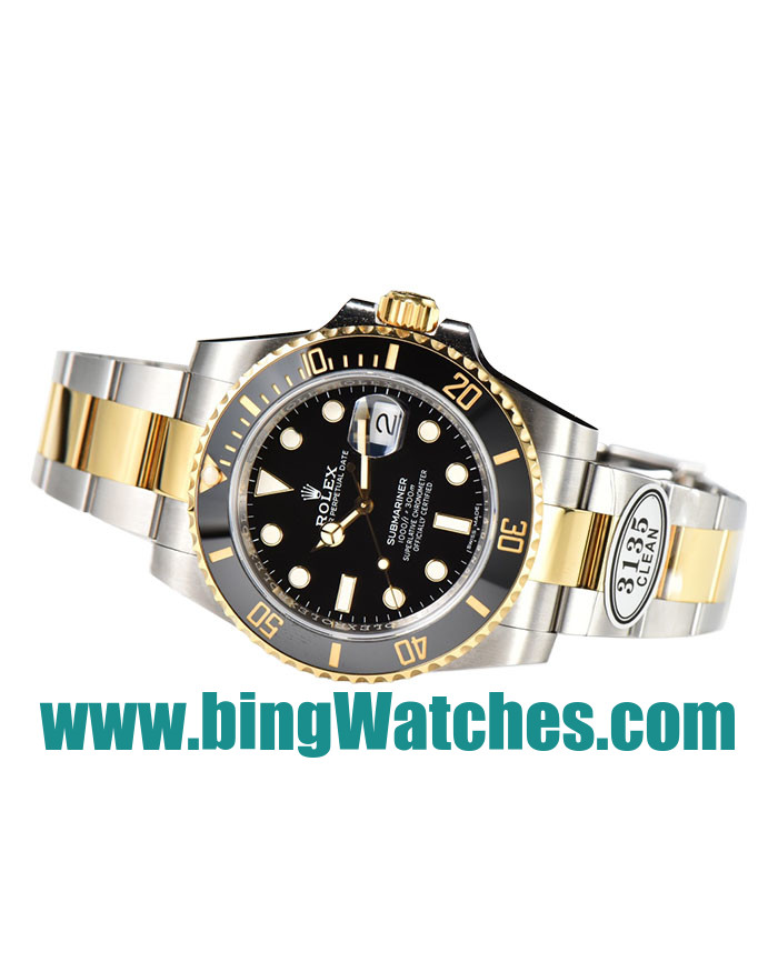 UK High Quality Replica Rolex Submariner 116613LN C Factory Stainless Steel & Gold Black Dial Swiss 3135