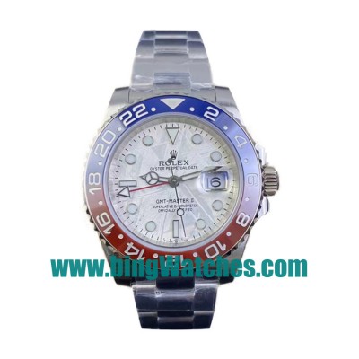 UK Perfect Replica Rolex GMT-Master II 126719BLRO C Factory Stainless Steel Meteorite Dial Swiss 3186  Watches 