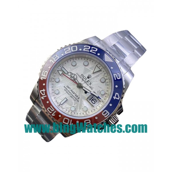 UK Perfect Replica Rolex GMT-Master II 126719BLRO C Factory Stainless Steel Meteorite Dial Swiss 3186  Watches 