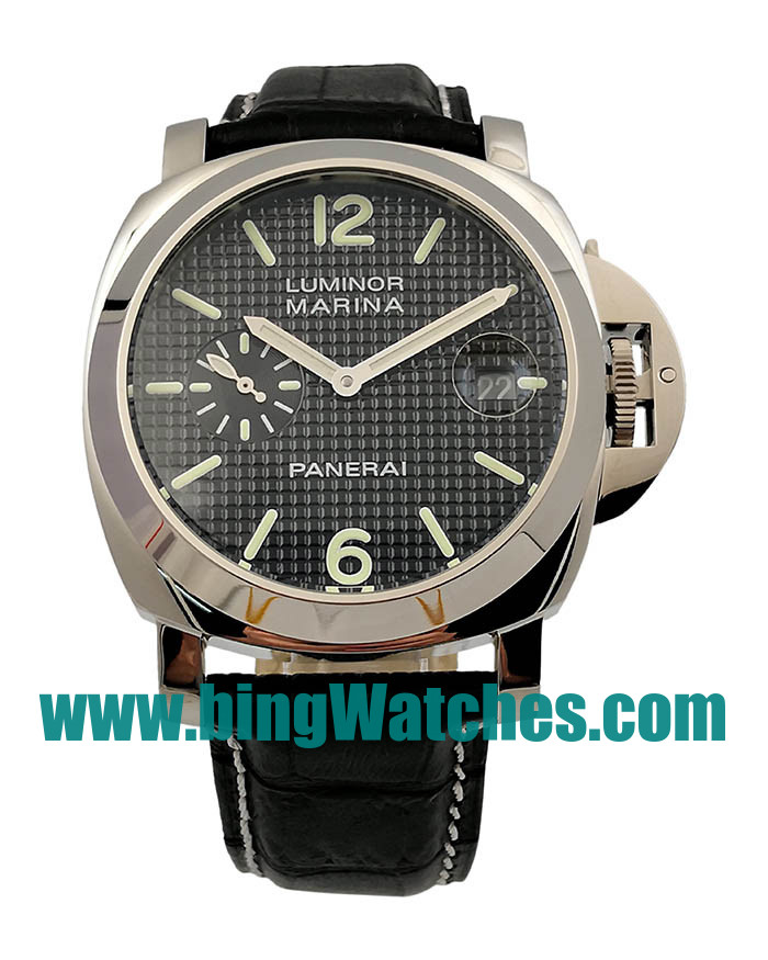 Best Quality Panerai Luminor Marina PAM00180 Fake Watches With Black Dials For Men