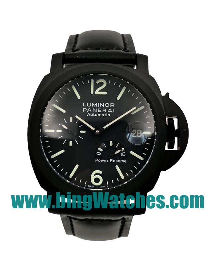 AAA Quality Panerai Luminor PAM00090 Replica Watches With 44 MM Black Steel Cases For Men