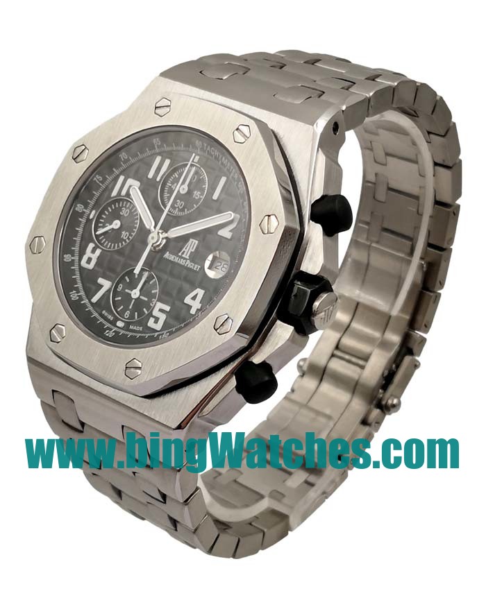 42 MM Swiss Made Audemars Piguet Royal Oak Offshore 26170ST.OO.1000ST.08 Fake Watches With Black Dials For Men