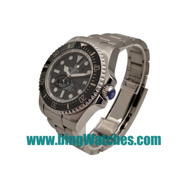 44 MM Swiss Made Rolex Sea-Dweller Deepsea 116660 Fake Watches With Black Dials For Men