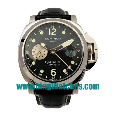 AAA Quality Panerai Luminor GMT PAM00156 Replica Watches With Black Dials For Men