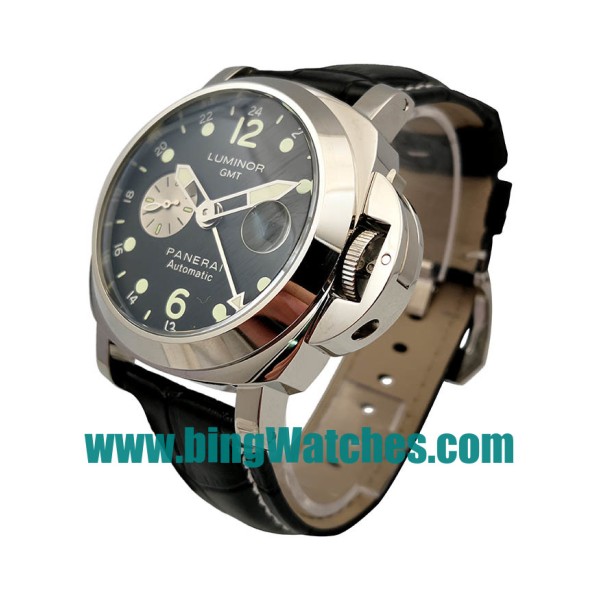AAA Quality Panerai Luminor GMT PAM00156 Replica Watches With Black Dials For Men
