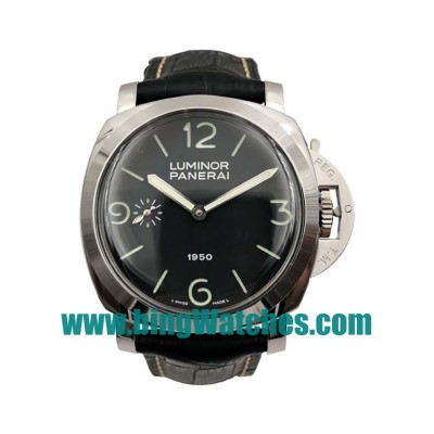 Perfect 1:1 Panerai Luminor PAM00127 Fake Watches With Black Dials For Men