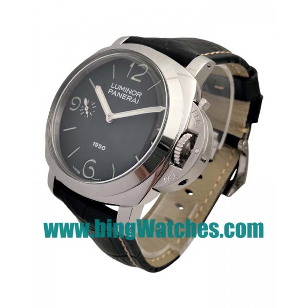 Perfect 1:1 Panerai Luminor PAM00127 Fake Watches With Black Dials For Men