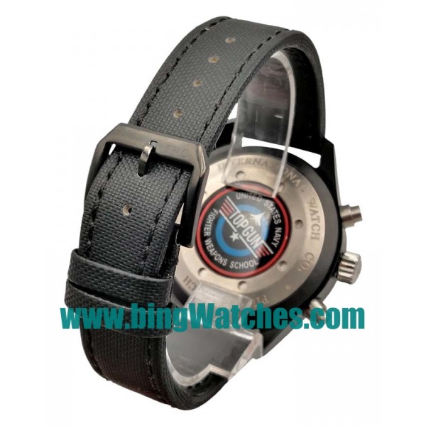 42 MM Swiss Made IWC Pilot's Spitfire IW378901 Fake Watches With Black Dials For Men