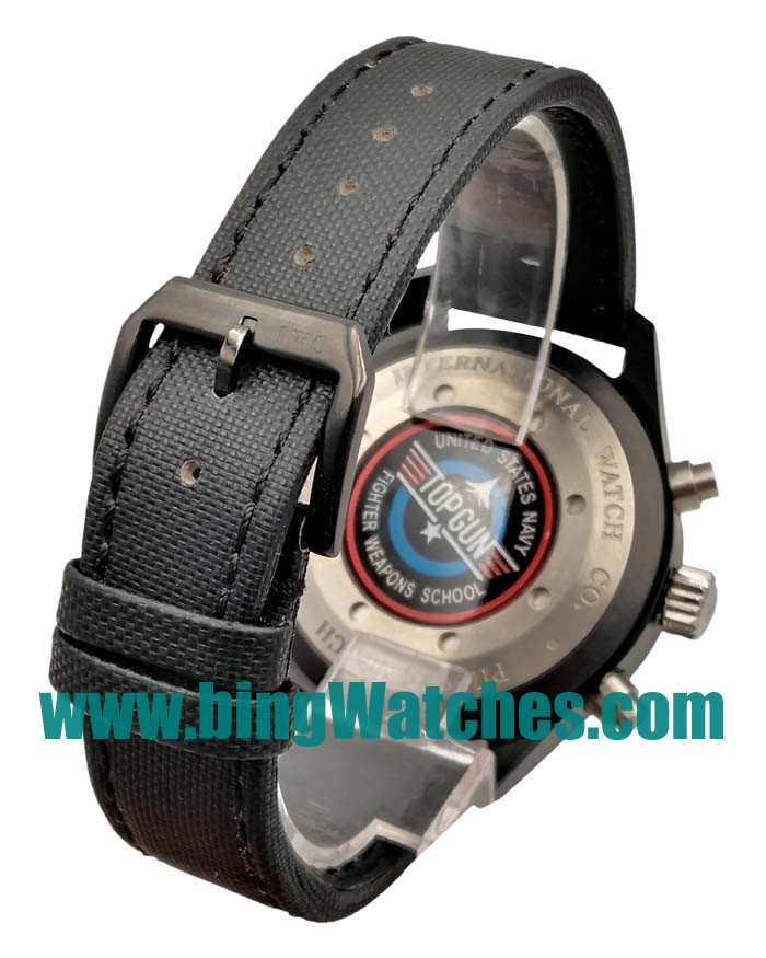 42 MM Swiss Made IWC Pilot's Spitfire IW378901 Fake Watches With Black Dials For Men