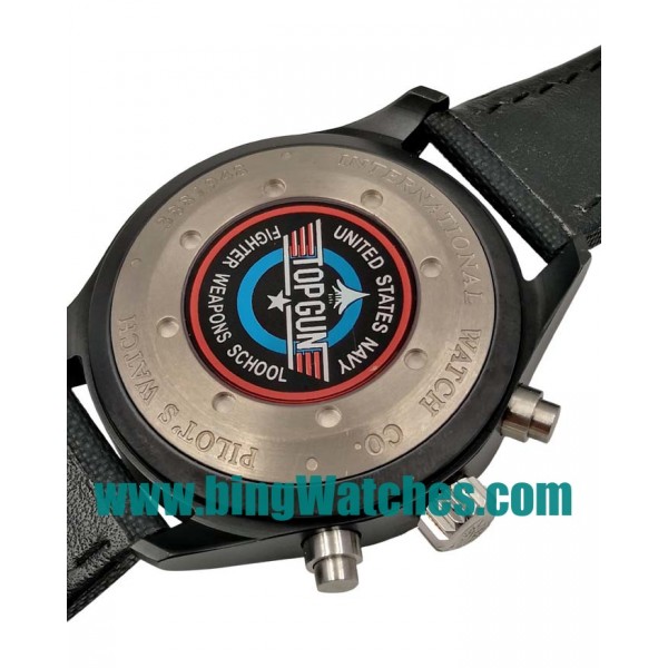 42 MM Swiss Made IWC Pilot's Spitfire IW378901 Fake Watches With Black Dials For Men