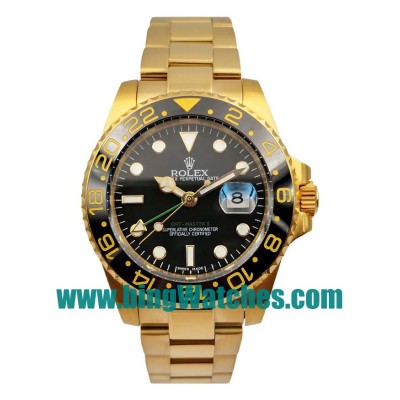 40 MM Swiss Made Rolex GMT-Master II 116718 LN Fake Watches With Black Dials For Men