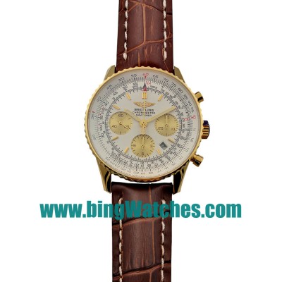 42 MM Swiss Made Breitling Navitimer D23322 Fake Watches With White Dials For Men