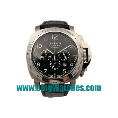 Best Quality Panerai Luminor Daylight PAM00196 Replica Watches With Black Dials For Men