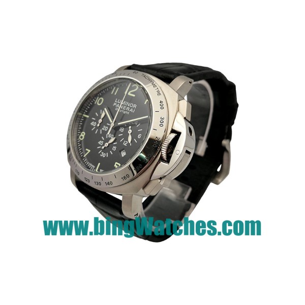 Best Quality Panerai Luminor Daylight PAM00196 Replica Watches With Black Dials For Men