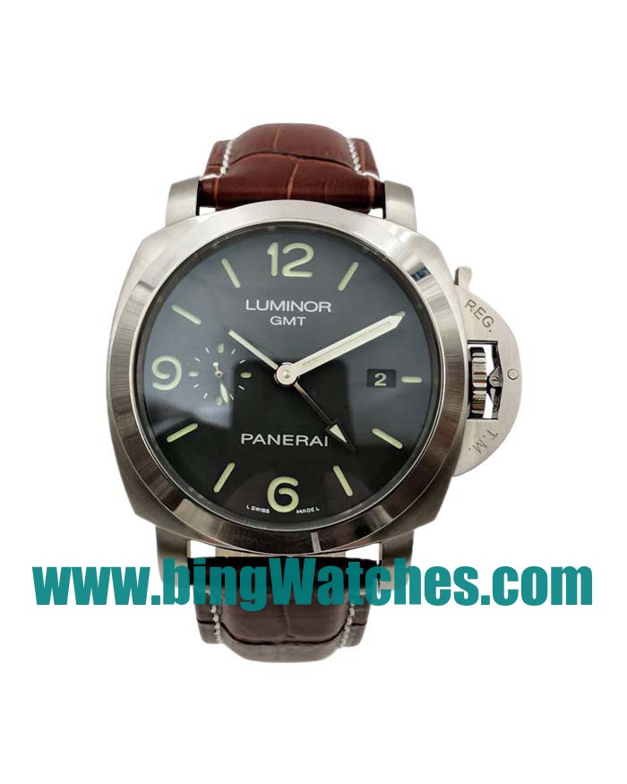 40 MM Cheap Panerai Luminor Manifattura PAM00320 Replica Watches With Black Dials 