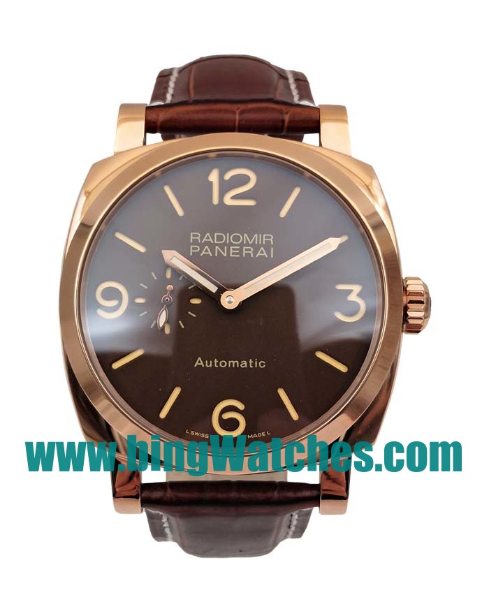 47 MM Best Quality Panerai Radiomir PAM00515 Fake Watches With Brown Dials For Men