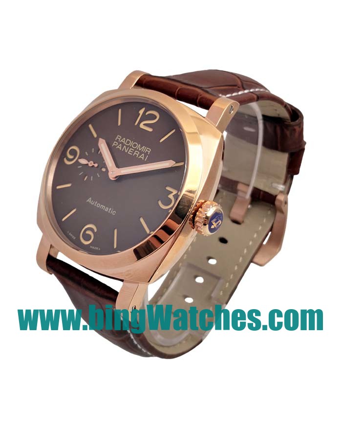 47 MM Best Quality Panerai Radiomir PAM00515 Fake Watches With Brown Dials For Men