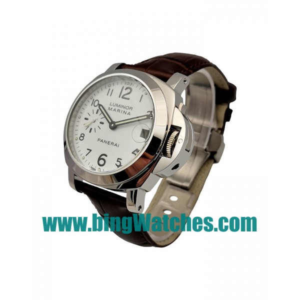 Best Quality Panerai Luminor Marina PAM00049 Replica Watches With White Dials For Men