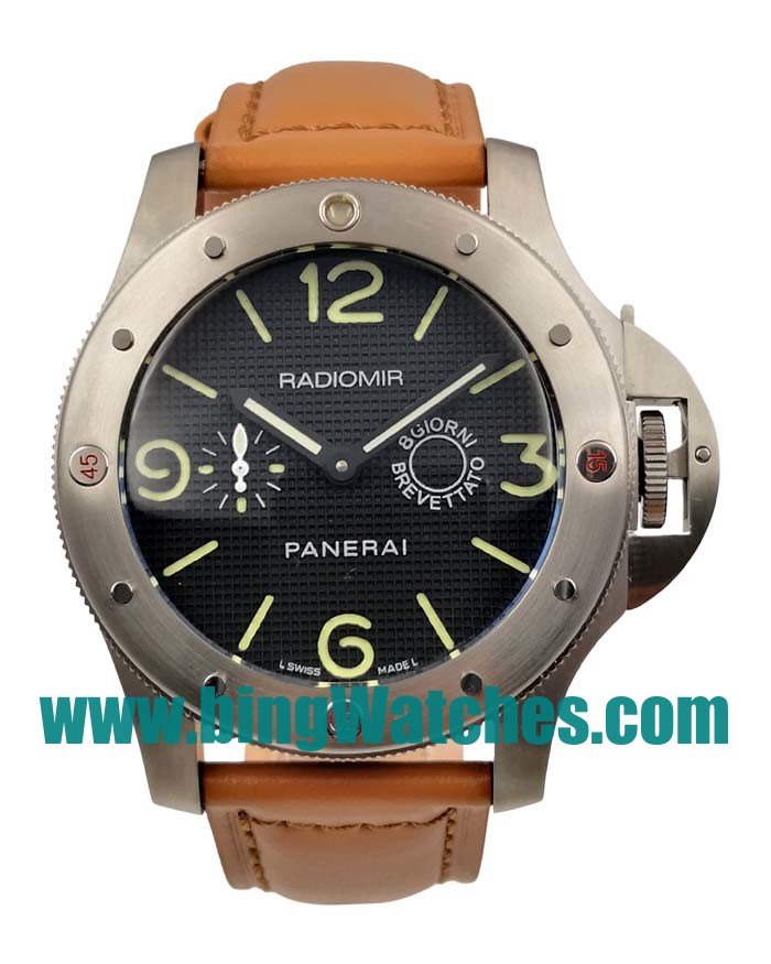 Cheap 1:1 Panerai Radiomir Replica Watches With Black Dials For Men