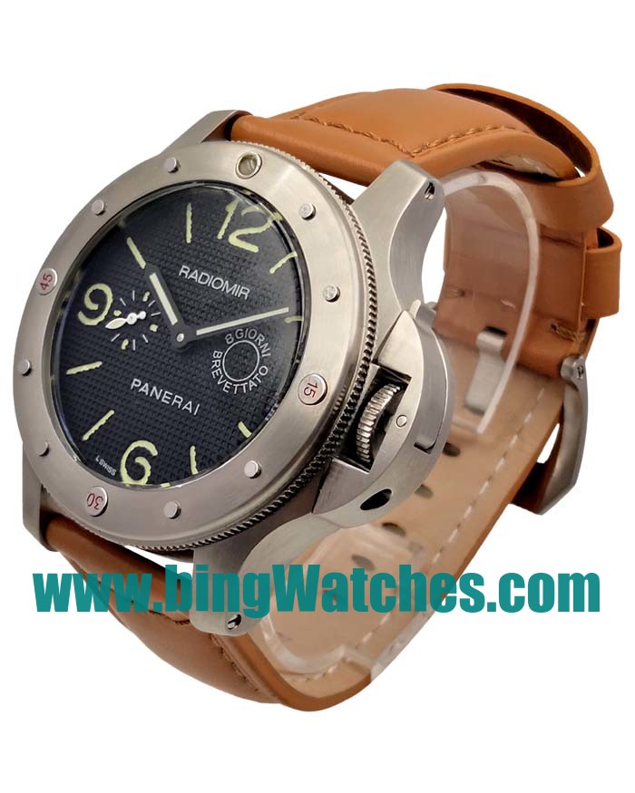 Cheap 1:1 Panerai Radiomir Replica Watches With Black Dials For Men