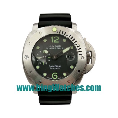 47 MM Black Dials Panerai Submersible PAM00024 Replica Watches With Black Dials For Men