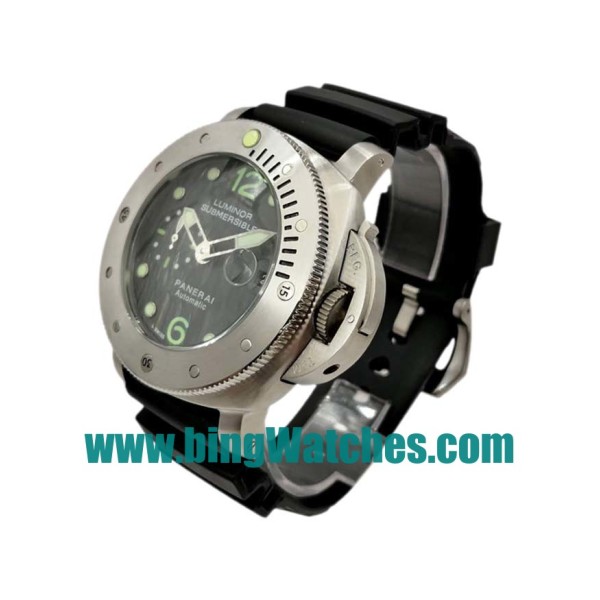 47 MM Black Dials Panerai Submersible PAM00024 Replica Watches With Black Dials For Men